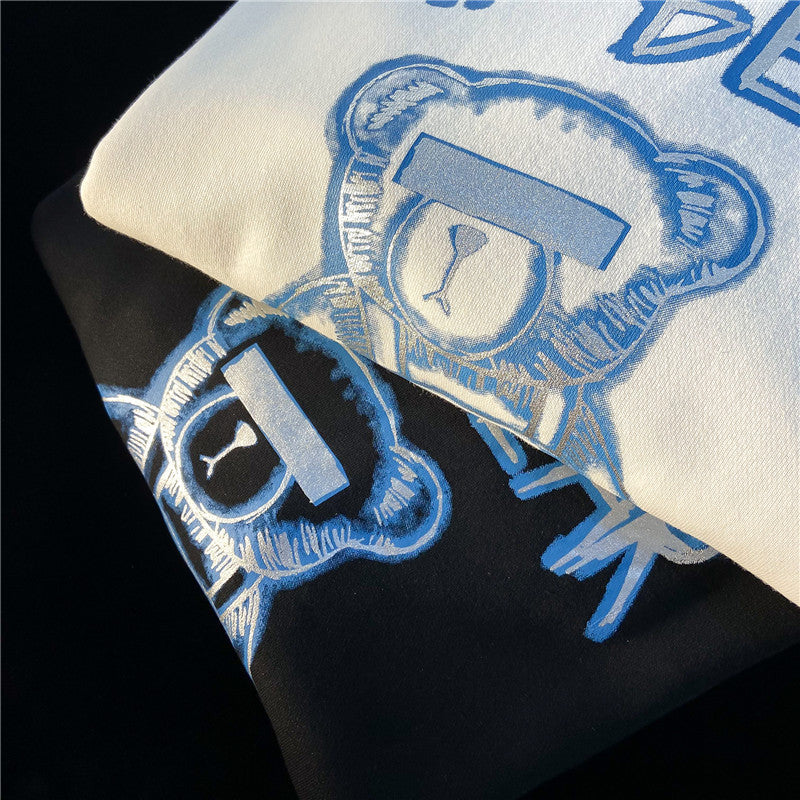 PureFusion Ocean-Grid Bear Hoodie