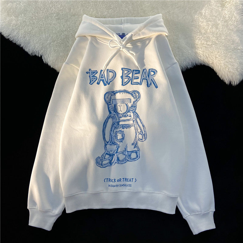 PureFusion Ocean-Grid Bear Hoodie