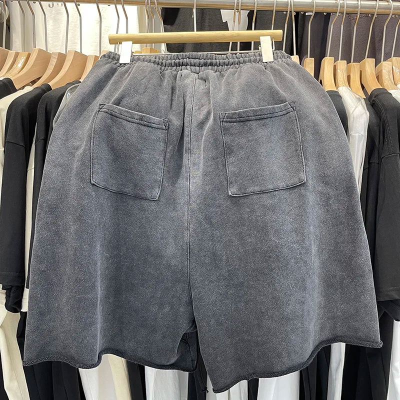 SAINT LOUIS Ink Spray Retro Style Shorts