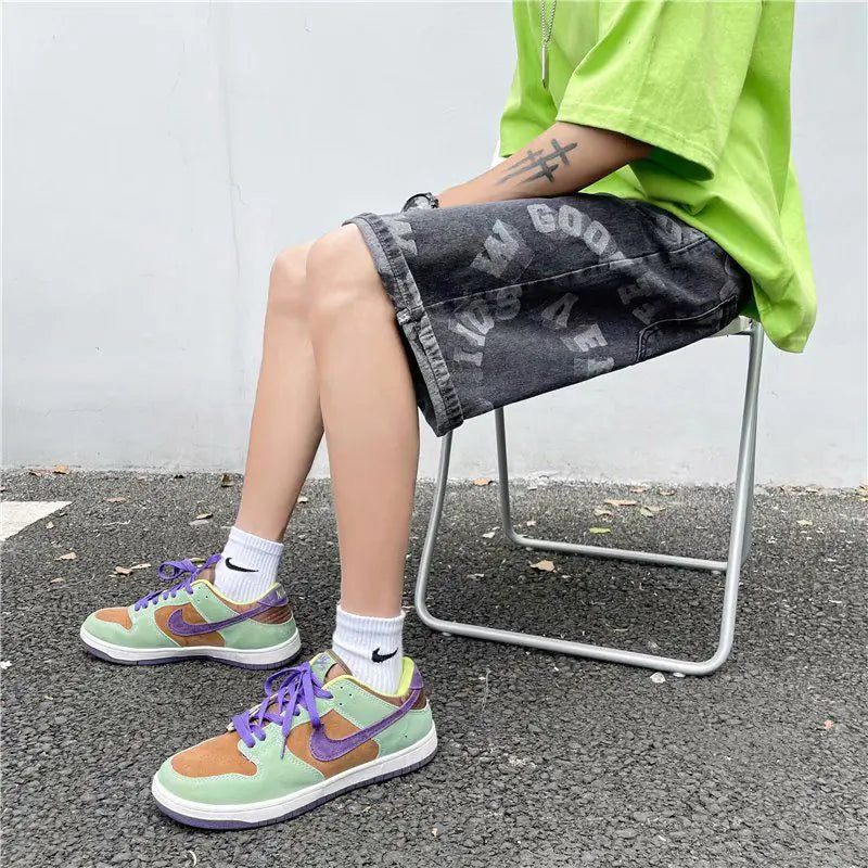 PureFusion Moon-Wash Style Loose Denim Shorts