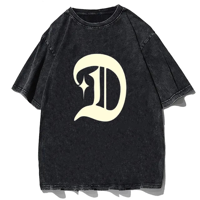 PureFusion Washed Y2K Cartoon Cat T-Shirt for Summer