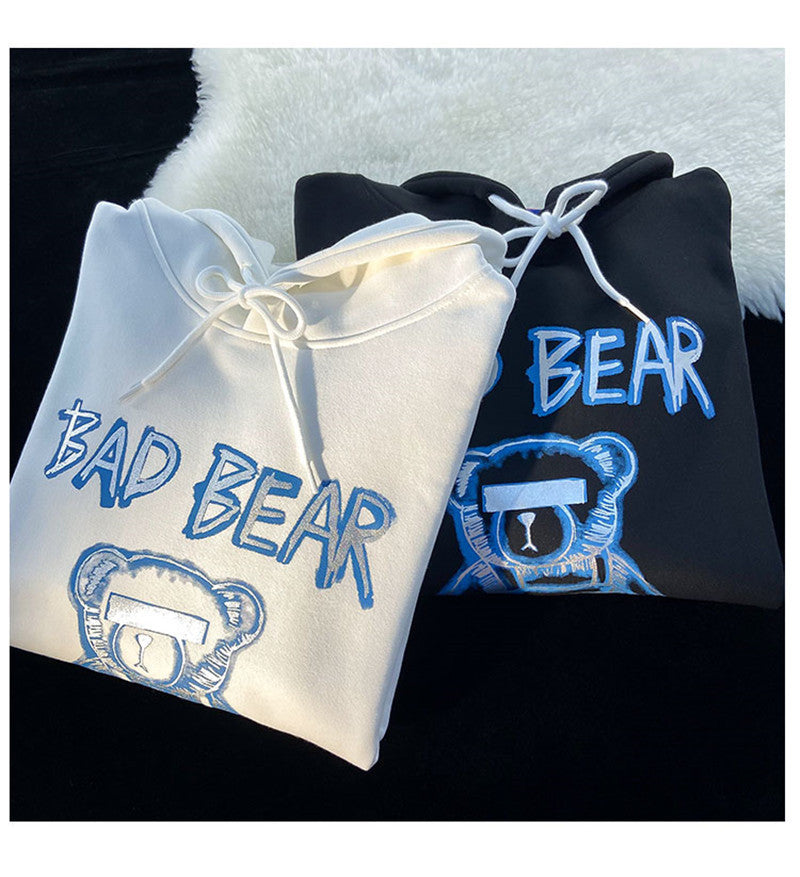 PureFusion Ocean-Grid Bear Hoodie