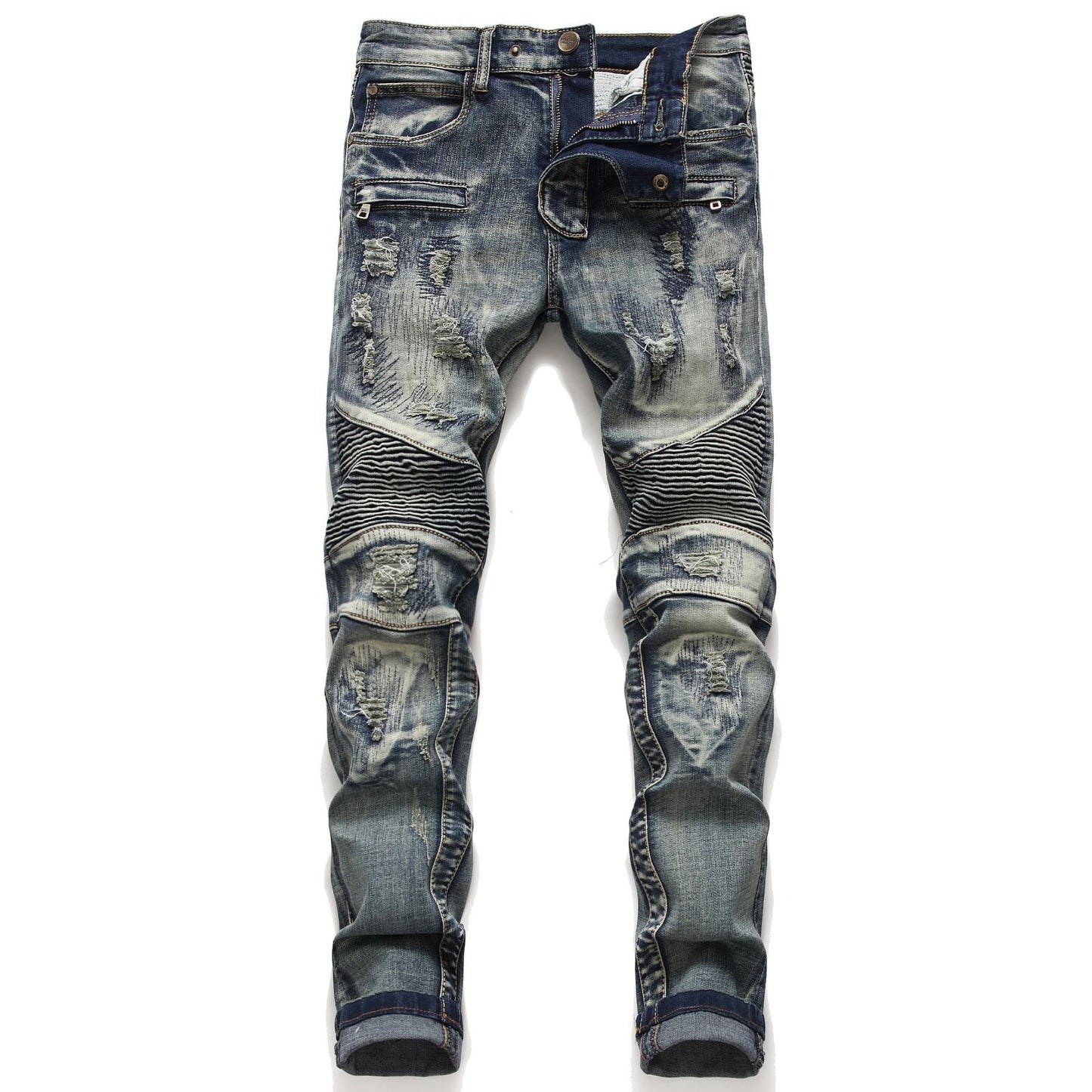 PureFusion Retro Patch Elastic Straight Skinny Jeans