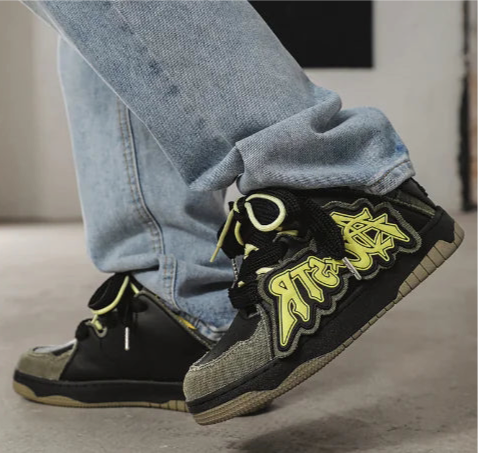 PureFusion custom Sports Shoes - Retro Denim Style