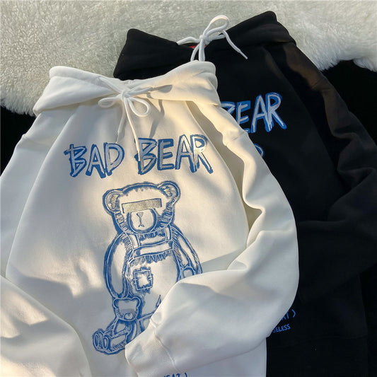 PureFusion Ocean-Grid Bear Hoodie